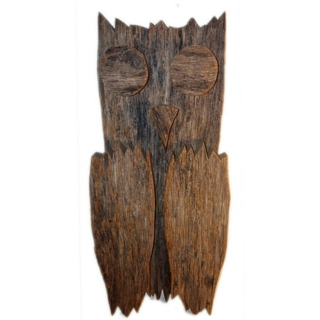  Rustic  Wood Owl Wall  14 D cor Walmart  com