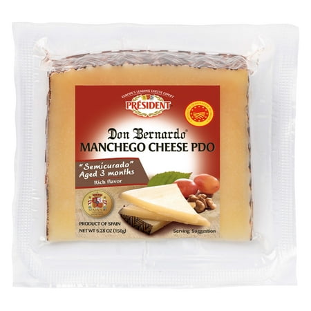 President Don Bernardo Manchego Cheese Wedge, 5.28 oz