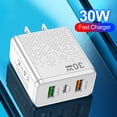 thumbnail image 4 of Adaptador de cargador de 3 puertos Cargadores de teléfono móvil de la UE de EE. UU. Para Xiaomi Samsung iPhone 14, 4 of 7