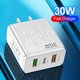 thumbnail image 1 of Adaptador de cargador de 3 puertos Cargadores de teléfono móvil de la UE de EE. UU. Para Xiaomi Samsung iPhone 14 Ndcxsfigh Para estrenar, 1 of 7