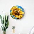 thumbnail image 4 of 10 Inch Wall Clock Battery Operated Silent Clock Decorative for Office, Kitchen, Outdoor, Living RoomSunflower Flowers Plant Beautiful, 4 of 4