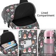 thumbnail image 4 of Sling Backpack,Gray Christmas Snowman Pattern Sling Bag with Water Bottle Holder,Waterproof Sling Bag for Men/Women with Headphone Jack for Hiking,Travel, 4 of 6