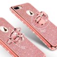 thumbnail image 5 of NOIR Glitter Rhinestone Cell Phone Case for Apple iPhone SE 2020/iPhone 8/iPhone 7, Rose Gold, 5 of 6