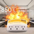 thumbnail image 3 of 2 PCS Protector de Voltaje de 3 Tomas,1440W,120V,12A,Protege Contra Sobretensiones de Alto y Bajo Voltaje,Supresor de Picos para Refrigerador,Congelador,Lavadora,Microondas,Aire Acondicionado (2), 3 of 5