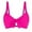 Hot Pink, variant on Uaswgudfs Women's Sporty Bikini Top with Structured V-Neckline, Bow Accent, Adjustable Slim Straps, and Stretch-Fit Design Swimwear Black L