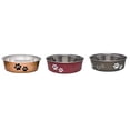 thumbnail image 1 of Estampado de pata de acero inoxidable Pet Bowl Loving Pets, tamaño mediano, 1 of 1