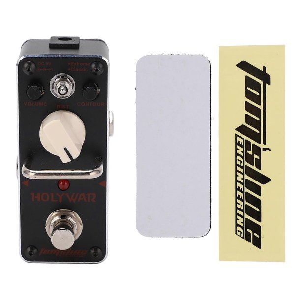 Pédale Distorsion Rat Effet Guitare Électrique – Son Analogique Chaud & Puissant – Boîtier Métal Ultra Solide Mini Format