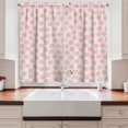 thumbnail image 2 of Ambesonne Retro Kitchen Curtains, Hand Drawn Dots in Pink, 55"x45", Coconut Blush, 2 of 3