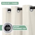 thumbnail image 3 of Lapalife Velvet Door Curtain, Privacy Room Divider Doorway Curtains Thermal Insulated Closet Curtain, 42''x 80'', Ivory, 1 Panel, 3 of 7