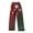 Green, variant on Women's Casual Christmas Printed Plush Pants, Full Length Long Trousers for Winter Wear, Soft and Warm Fleece Material with Festive Design for Women,Red,XL