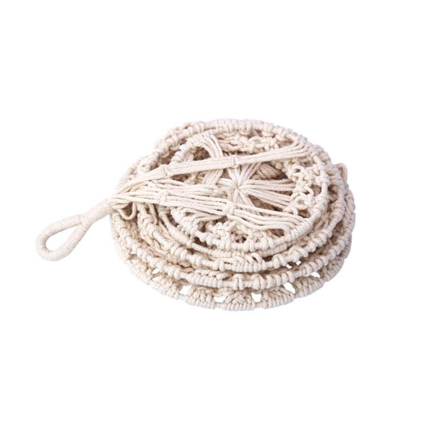 Cesta Colgante Plegable De 3 Niveles, Cesta Colgante De Frutas, Cesta De Almacenamiento Bohemia Para Cocina Y Baño Scienceny HA036190-00