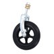 thumbnail image 5 of 6.5 Inch Wheelchair Castor PU Tire Universal Front Drive Wheel Replacement for Handcart Grocery Carts Black, 5 of 5