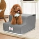 thumbnail image 4 of Escaleras transpirables para mascotas con cubierta lavable de malla para perros y gatos gris, 4 of 6