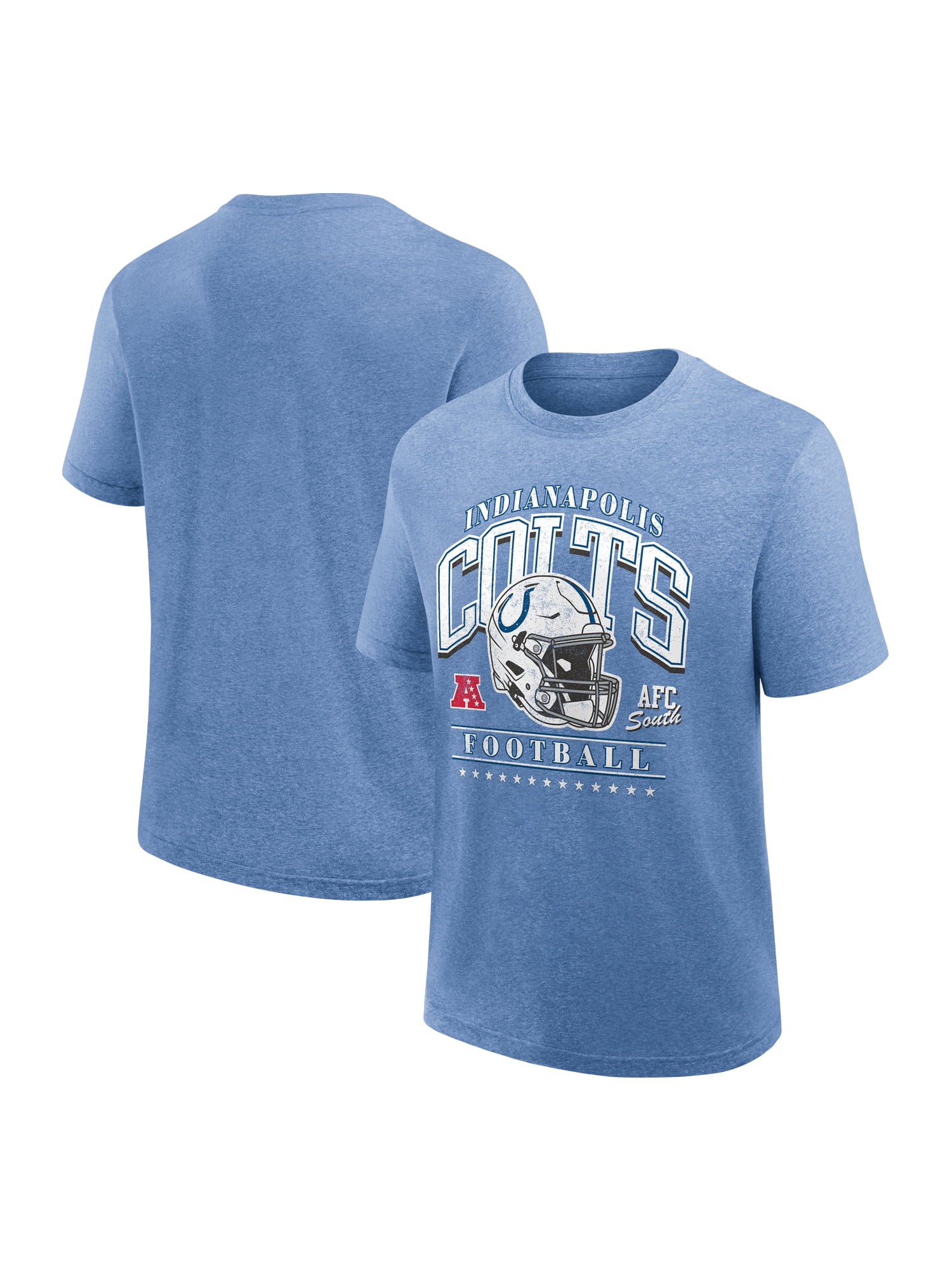 NFL Indianapolis Colts Men's Synthetic Blue Heather Short Sleeve T-Shirt