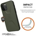 thumbnail image 3 of UAG iPhone 12 Pro Max Case [6.7-inch screen] Sleek Ultra-Thin Shock-Absorbent Civilian Protective Cover, Olive, 3 of 8