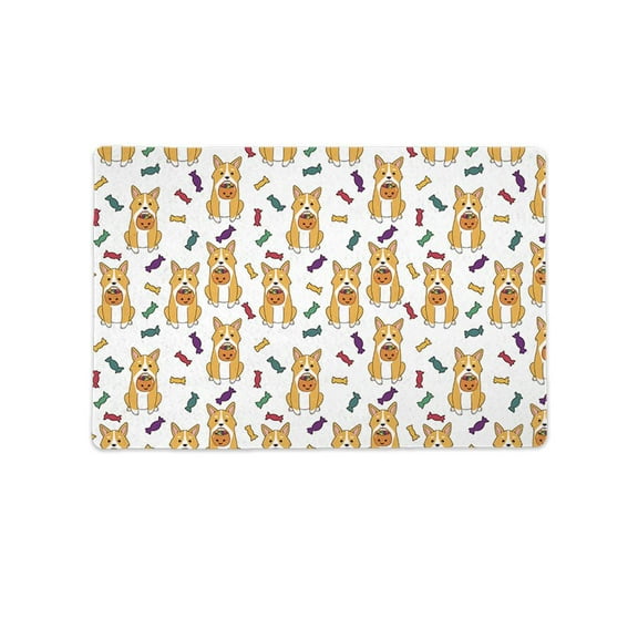 Corgi With Candy Mat Rectangle  -Image by Shutterstock,