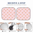 thumbnail image 5 of Picia Rabbit And Carrot 2 Piece Car Windshield Sun Shade Foldable | Foldable Sun Shield for Front Window Blocks UV Rays and Keeps Your Vehicle Cool-Small, 5 of 7