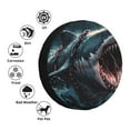 thumbnail image 4 of Goofa Wave Chain Shark Pattern Universal Tire Cover for Jeep, SUV, Truck, and Trailer – Waterproof, UV-Resistant,Easy to Install, Fits 14"-17" Tires-15 inch, 4 of 6
