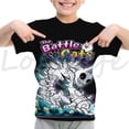thumbnail image 4 of Nueva camiseta de Battle Cats para niños, niñas, camiseta de anime, juego de dibujos animados, camisetas 3D, camisetas de verano para niños, ropa informal de calle, 4 of 5
