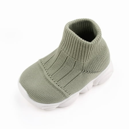 Quealent Little/Big Kid Sneakers for Boys Girls Girls Sneakers Running Tennis Shoes Non Slip Fitness Girls Shoes Toddler Green 5.5