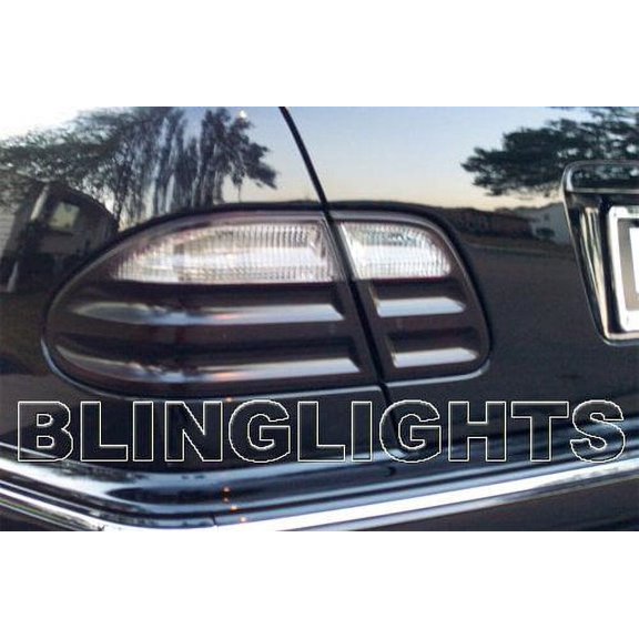 For 2000 2001 2002 Mercedes-Benz E430 Smoked Taillamps Taillights Tint Film Overlays E 430 w210 e-class