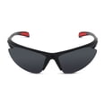 thumbnail image 2 of Panama Jack Semi-Rimless Sport Wrap Sunglasses (Black), 2 of 6