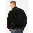 thumbnail image 2 of KingSize Men's Big & Tall Velour Full Zip Bomber Jacket, 2 of 3