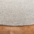 thumbnail image 3 of SAFAVIEH Braided Ronan Solid Reversible Area Rug, Light Gray, 6' x 6' Round, 3 of 10
