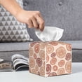 thumbnail image 6 of Picia Mushrooms2 Pattern Tissue Box Cover,PVC Leather Square Holder,Tissue Box Holder with Magnetic Bottom,Facial Paper Organizer Dispenser-5.2"X5.2"X5.2", 6 of 8