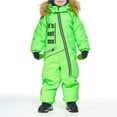 thumbnail image 2 of Mercatoo Girls Boys' 1-Piece Heavyweight Snowmobile Winter Snowsuit with Removable Hood Windproof Jumpsuit Mud Suit Snow Overalls, 2 of 4