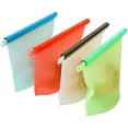 thumbnail image 1 of Microwave Safe Silicone Food Storage Bags, Non Toxic And Reusable, With An Airtight Seal That Keeps Lunches And Snacks Fresh, Dishwasher Safe For Easy Cleanup, 1 of 8