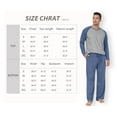 thumbnail image 4 of MINTREUS Men's Pajama Set Lightweight Sleepwear Long Sleeve Shirts and Bottoms Soft Comfy Pjs with Pockets, 4 of 6