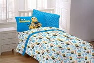 Despicable Me Minion 4 Piece Full Size Sheet Set Kids Boys Girls Bed Blue New 
