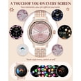 thumbnail image 3 of Reloj Inteligente Mingdaln para Mujeres con Diamantes y Llamadas Bluetooth, 3 of 9