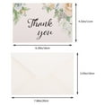 thumbnail image 3 of 12pcs Flower Grass Pattern Cards Thanksgiving Day Gift Mother's Day Thank You Cards, 3 of 8