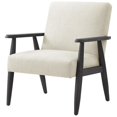 thumbnail image 1 of Fauteuil Alton en Lin Beige/noir, 1 of 9