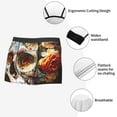thumbnail image 6 of Daiia Rose Floral Skull Men's Underwear Boxer Briefs, Cotton Stretch Moisture-Wicking Underwear-Large, 6 of 9