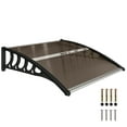 thumbnail image 2 of Outsunny Auvent de Fenêtre Auvent de Porte 40 Pouces x 40 Pouces Porte d'Entrée Couverture de Patio Extérieur, 2 of 10
