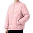thumbnail image 6 of LIaqionyy Kids Quilted Jackets Lightweight Button down Jacket Boys Girls Warm Coats Padded Outwear with Pockets, 6 of 7