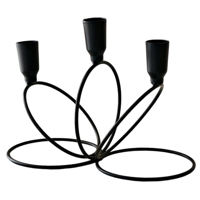 Candelabro Candelabro 21x10.5x15.5cm para Festivales Celebraciones Accesorios Negro