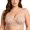 Beige, variant on Plus Size Women Front Snap Wireless Bra Red Full Coverage Floral Comfort Lounge Bra Wide Straps,Size 46