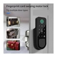 thumbnail image 3 of Bluetooth Fingerprint Smart Door Lock Gate Password RFID Card Rim Bolt Electronic, 3 of 7
