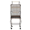 20" Open Top Parrot Cage with Stand - Antique Copper