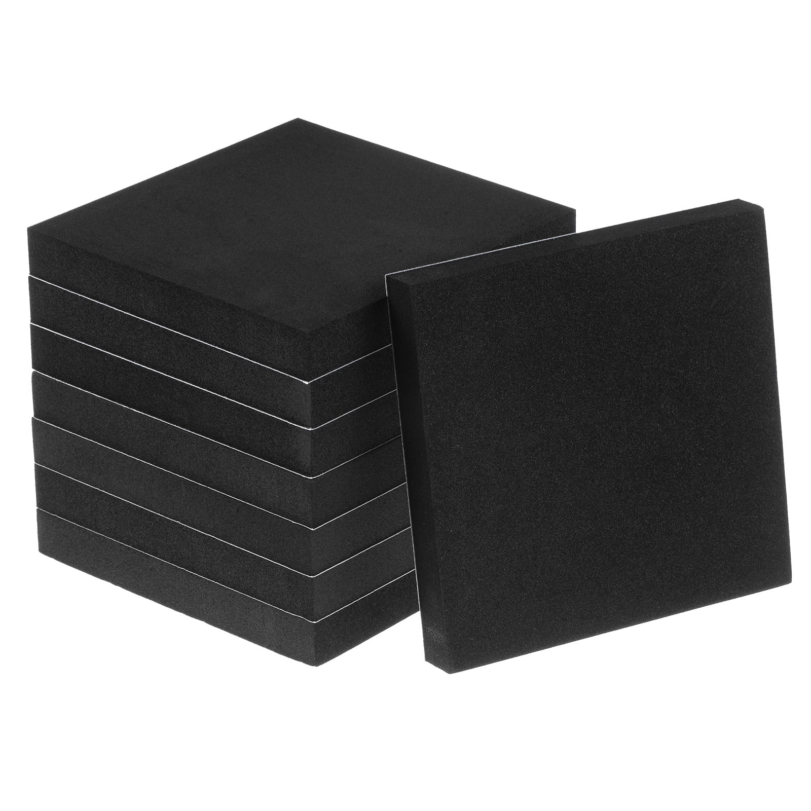 Unique Bargains 10 Paquets de Feuilles de Rembourrage en Mousse 1/8 Pouce d'Épaisseur x 4 Pouces de Long Carrés en Mousse EVA Antidérapants Anti-Vibration
