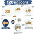 thumbnail image 6 of Navy Blue Balloon Arch and Garland Kit, Premium Navy Blue and Silver Party Decorations for Graduation, Birthday or Baby Shower, 6 of 7