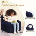 thumbnail image 4 of Silla Puff MOMCAYWEX para Niños con Oso de Peluche Azul Oscuro, 4 of 8