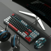 MageGee 75% Mechanical Gaming Keyboard, Blue Switch, LED Blue Backlit, 87 Keys Compact TKL Wired Keyboards