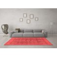 thumbnail image 3 of Ahgly Company Machine Washable Indoor Rectangle Abstract Red Modern Area Rugs, 8' x 12', 3 of 4