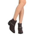thumbnail image 6 of New Women Qupid Thrill01 Faux Suede Pointy Toe Harness Buckle Chunky Heel Bootie, 6 of 6