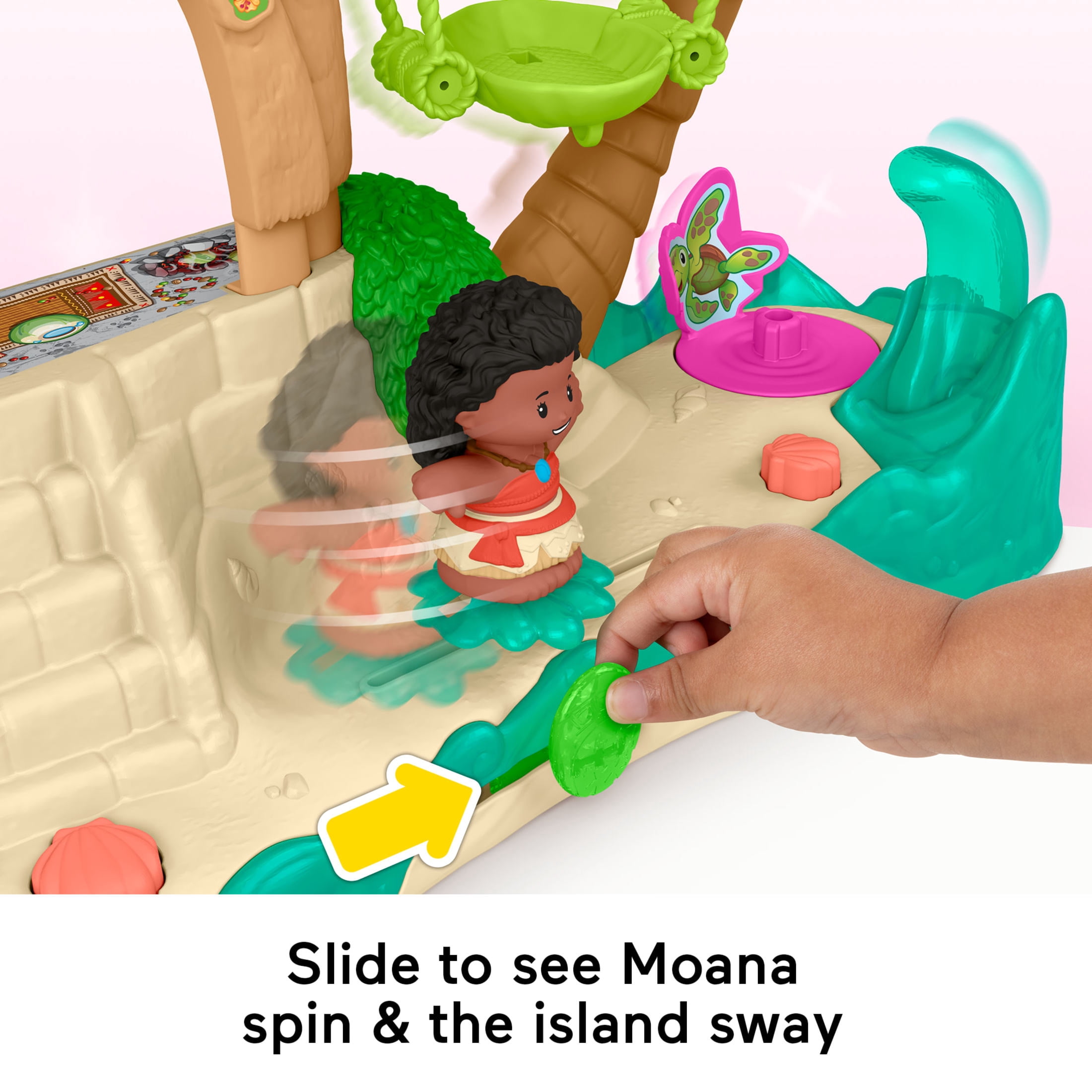 Fisher-Price Little People Disney Princess Moana Adventure Village Playset with Figures for Toddlers